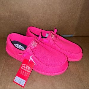 Electric Pink Hey Dude